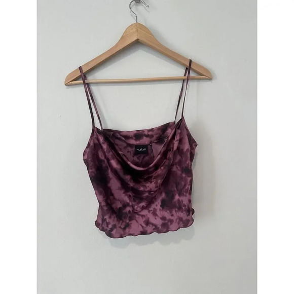 Urban Outfitters Out From Under Cowl Neck Cropped Cami size Medium Tie Dye - Picture 4 of 7